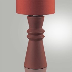 8131/1T MODERNI LN25 терракотовый, керамика/текстиль Настольная лампа E27 1*60W 220V SEGI