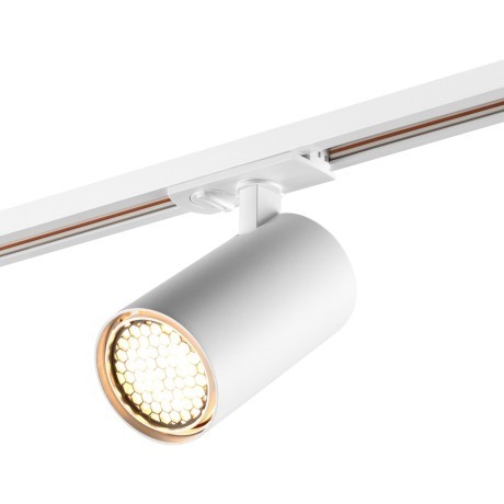 Novotech SELENE 359916 Современный трековый поворотный LED-светильник-спот направленного света для однофазной двухжильной системы BASE, 20Вт, 1264Лм, 3000К, угол 36°, CRI90, UGR19, 220В, IP20, белый алюминий, длина 137,5 мм, ширина 65 мм, высота 99 мм