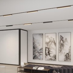 359792 PORT NT25 236 черный Светильник однофазный двухжильный трековый с переключ. цв. температуры IP20 LED 24W 180-265V 2700К/3200К/4000К ITER