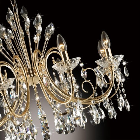 Люстра хрустальная Odeon Light 4977/8 VERSIA под лампы 8xE14 8*40W