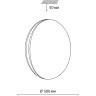 Светильник настенно-потолочный Sonex LED 76Вт 3000/4000/6000K D500 IP43 CCT RINGO 7625/ELN