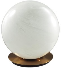 7109/1TL Настольная лампа с белым стеклянными плафоном и лампой E27 макс 5Вт Odeon Light MAGIA