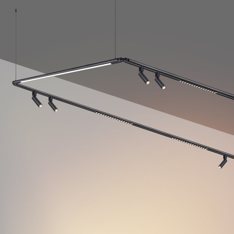 359370 Светодиодный модульный трековый светильник SMART (TUYA, Алиса, Bluetooth, Wi-Fi) Novotech Glat CRI90+ 3000-6000К 1280Лм 110° 16W