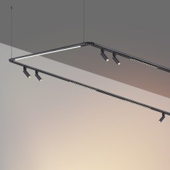 359370 Светодиодный модульный трековый светильник SMART (TUYA, Алиса, Bluetooth, Wi-Fi) Novotech Glat CRI90+ 3000-6000К 1280Лм 110° 16W