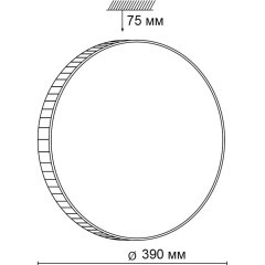 Настенно-потолочный светильник Sonex 2077/DL DINA IP43 светодиодный LED 48W