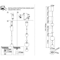 5457/5L Подвесной светодиодный светильник 5W 2500K 163Лм CRI90 ODEON LIGHT EXCLUSIVE CALLISTO