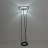 8370/30FL Торшер с металлическим черным плафоном и ступенчатой сменой цветности 3000;4000;6000K LED 30Вт 1510Лм CRI80 220V LUMION ALVA