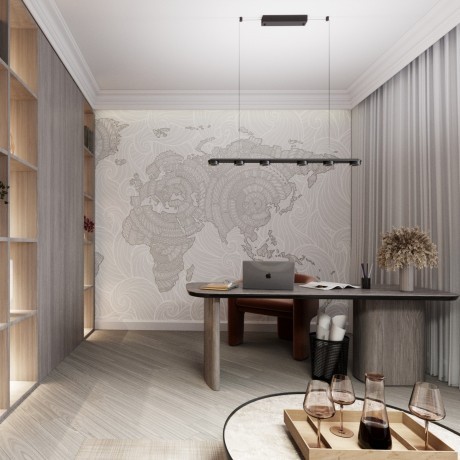 Подвесной линейный светильник IP20 LED 64W 1667Лм  3000K 220V с раздельным вкл. Верх/низ Odeon Light TURMAN 6631/64L