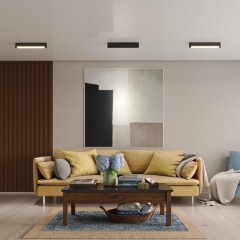 359800 OVER NT25 400 черный Светильник накладной с перекл. цв. температуры IP20 LED 24W 180-265V 2700К/3200К/4000К ITER