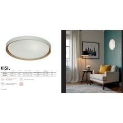 7645/ELN Настенно-потолочный светодиодный светильник 52см с мех. перекл. цв. температуры 76Вт 7100Лм 3000/4000/6000К IP43 Sonex KISIL