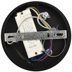 8371/40L Люстра подвесная с черным текстильным плафоном и ступенчатой сменой цветности LED 40Вт 2327Лм 3000;4000;6000K 220V LUMION KAVA