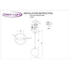 Подвесной светильник IP54 1*G9 LED*5W VIVA 7124/1
