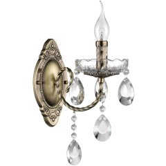 8190/1W CLASSI LN25 античная бронза, металл/хрусталь Бра E14 1*40W 220V LINN