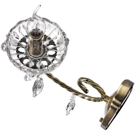 8190/1W CLASSI LN25 античная бронза, металл/хрусталь Бра E14 1*40W 220V LINN