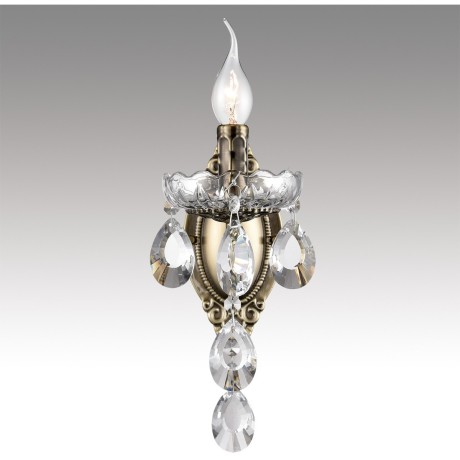 8190/1W CLASSI LN25 античная бронза, металл/хрусталь Бра E14 1*40W 220V LINN