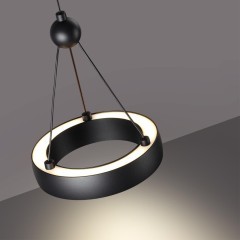 Светильник подвесной светодиодный, длина провода 2м LED 12W вниз 5W вверх 1360Лм 3000K Novotech TURN 359396