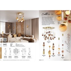 5457/4L Подвесной коричневый светодиодный светильник 4W 2500K 104Лм CRI90 ODEON LIGHT EXCLUSIVE CALLISTO