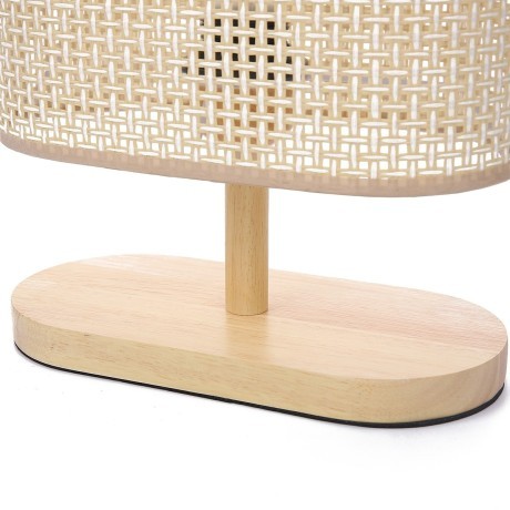 8201/1T COUNTY LN25 бежевый, дерево/текстиль Настольная лампа E27 1*60W 220V MADERANA