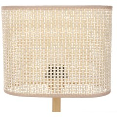 8201/1T COUNTY LN25 бежевый, дерево/текстиль Настольная лампа E27 1*60W 220V MADERANA