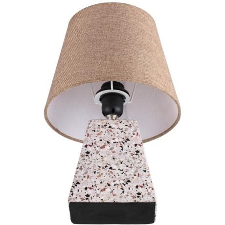 8142/1T MODERNI LN25 бежевый/коричневый, керамика/текстиль Настольная лампа Е27 1*60W 220V TERAZIO