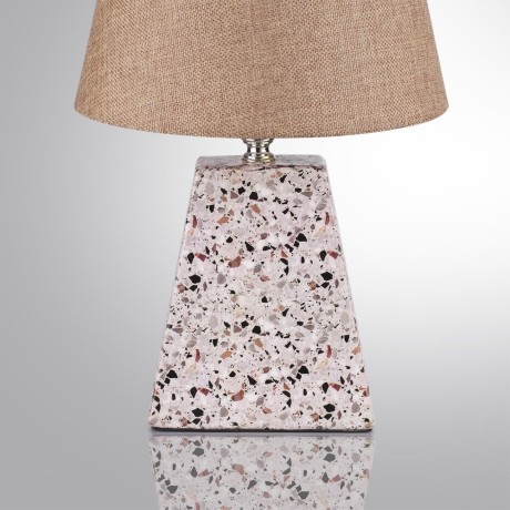 8142/1T MODERNI LN25 бежевый/коричневый, керамика/текстиль Настольная лампа Е27 1*60W 220V TERAZIO