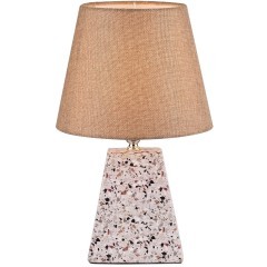 8142/1T MODERNI LN25 бежевый/коричневый, керамика/текстиль Настольная лампа Е27 1*60W 220V TERAZIO