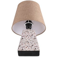 8142/1T MODERNI LN25 бежевый/коричневый, керамика/текстиль Настольная лампа Е27 1*60W 220V TERAZIO