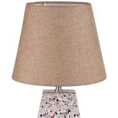 8142/1T MODERNI LN25 бежевый/коричневый, керамика/текстиль Настольная лампа Е27 1*60W 220V TERAZIO