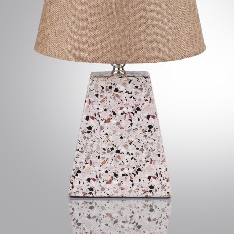 8142/1T MODERNI LN25 бежевый/коричневый, керамика/текстиль Настольная лампа Е27 1*60W 220V TERAZIO