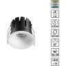 Novotech ECLAT 359882 Белый встраиваемый светильник диаметром 61мм, с CCT переключателем цветовой температуры LED 5Вт 320Лм CRI≥90 UGR≤16 45° 3000-4000-6000К IP20 220V (коэффициент пульсации<1%)