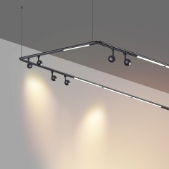 359369 Светодиодный модульный трековый светильник SMART (TUYA, Алиса, Bluetooth, Wi-Fi) Novotech Glat CRI90+ 3000-6000К 640Лм 110° 8W