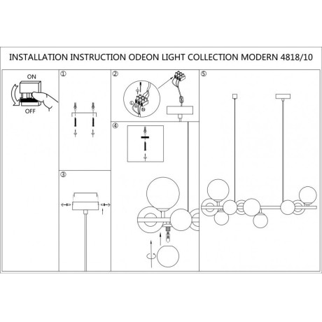 Подвесная люстра Tovi 4818/10
