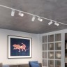 Novotech SELENE 359910 Современный трековый поворотный LED-светильник-спот направленного света для однофазной двухжильной системы BASE, 15Вт, 842Лм, 4000К, угол 36°, CRI90, UGR19, 220В, IP20, белый алюминий, длина 120 мм, ширина 55 мм, высота 87 мм