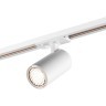 Novotech SELENE 359910 Современный трековый поворотный LED-светильник-спот направленного света для однофазной двухжильной системы BASE, 15Вт, 842Лм, 4000К, угол 36°, CRI90, UGR19, 220В, IP20, белый алюминий, длина 120 мм, ширина 55 мм, высота 87 мм