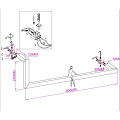 7153/14WL Настенный светодиодный светильник-полка с декор. съемным человечком 14Вт 1200лм 3000K Odeon Light GRAFIC