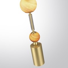 5457/4TL Светодиодная декоративная коричневая настольная лампа 4W 2500K 113Лм ODEON LIGHT EXCLUSIVE CALLISTO