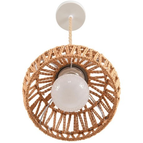 8367/1A Подвесной светильник эко с плафоном 20см из джутового шнура под лампу E27 Limion ECO BOHO