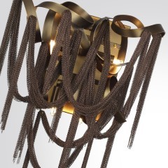 5066/4W HALL ODL24 397 античн.бронза/коричневый/металл/металл Бра G9 4*40W CHAINY