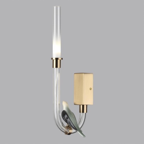 5431/2WL L-VISION ODL_EX24 11 золотой(под латунь)/белый градиент/беж./зеленый/ металл/стекло/керамика Бра LED 2W 4000K LARK