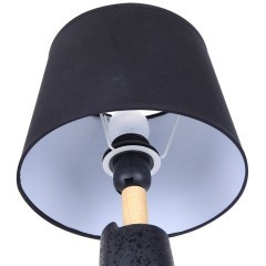 8209/1T MODERNI LN25 черный, керамика/текстиль Настольная лампа Е27 1*60W 220V VISIONA