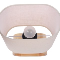 8199/1T COUNTY LN25 бежевый, дерево/текстиль Настольная лампа E27 1*60W 220V MADERANA