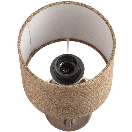 8150/1T MODERNI LN25 бронза/бежевый, керамика/текстиль Настольная лампа Е27 1*60W 220V AKIVI