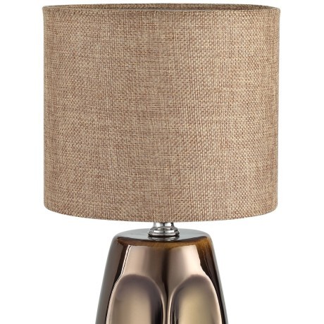 8150/1T MODERNI LN25 бронза/бежевый, керамика/текстиль Настольная лампа Е27 1*60W 220V AKIVI