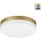 Novotech OPAL STREET 359732 Уличный настенно-потолочный LED-светильник, 12/15/18Вт, до 1890Лм, CCT перекл. цветовой температуры внутри корпуса 2700/3200/4000К, угол 120°, CRI90, 180-265В, IP65, золотой и белый поликарбонат, диаметр 204 мм, высота 45 мм