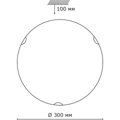 Настенно-потолочный светильник Sonex 118/K KUSTA под лампы 2xE27 2*60W