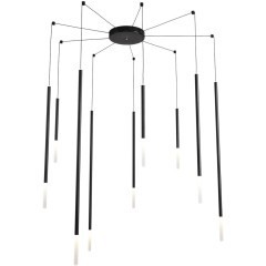 8400/27L Подвесная светодиодная люстра-паук с проводами 3м и плафонами разной длины LED 27Вт 990Лм 3000K CRI80 220V LUMION STICK