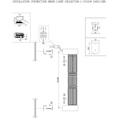 5455/12WL Настенный светильник в виде стеклянного цилиндра со светодиодной трубкой внутри Odeon Light LED 12W 4000K COLLIER