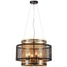 8007/6 MODERNI LN24 черный/черный, золотой металл/металл, стекло Люстра подвесная Е14 6*40W 220V Zarina