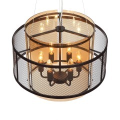 8007/6 MODERNI LN24 черный/черный, золотой металл/металл, стекло Люстра подвесная Е14 6*40W 220V Zarina