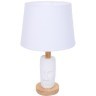 8210/1T MODERNI LN25 белый, керамика/текстиль Настольная лампа Е27 1*60W 220V VISIONA